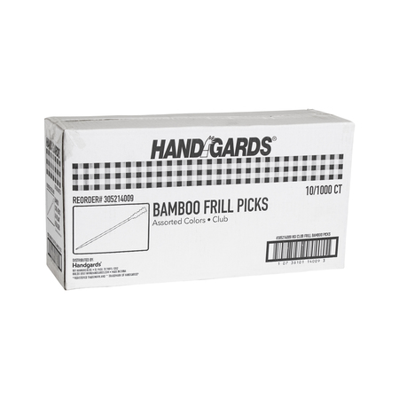 HANDGARDS Handgards 4" Frill Wood Pick, PK1000 305214009